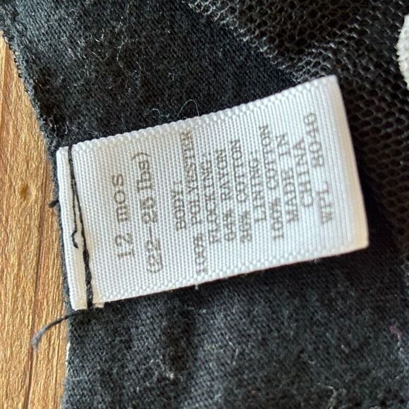 First Impressions Baby Girl Dress Black White Polka Dot Ruffle Bottom Size 12 M - Picture 4 of 10